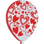 Flirty Hearts Latex Balloons (pack of 50)