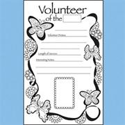 Volunteer of the Month Recognition Poster Pad� 