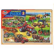 2-in-1 Puzzle Box, American Tractors
