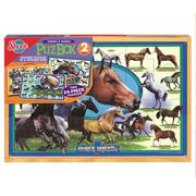 2-in-1 Puzzle Box, Horse Breeds