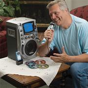 iPod� Compatible Tabletop CD+G Karaoke System
