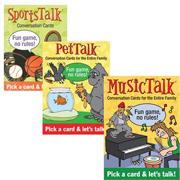 Table Talk� Card Set: Music, Pets and Sports (set of 3)