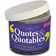 Quotes and Quotables in a Jar