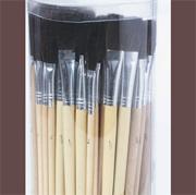 Bristle Brush Assortment Pack , Black (pack of 72)