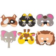 Foam Animal Mask Kit  (pack of 24)