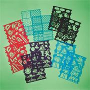Plastic Stencils Assorted Designs (pack of 10)