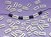 Inspirational Beads, 1/16mm x 5/16" x 3/4" in 2 Lengths (bag of 144)