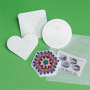 Small Fuse Bead Pegboards, Assorted Shapes (set of 4)