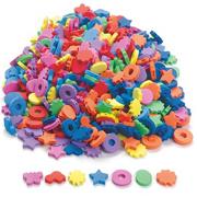 Assorted EVA Foam Beads, 2x25.4mm (bag of 500)