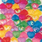 Chunky Faceted Heart Beads (bag of 110)