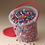 Fuzzy Pony Bead Bucket