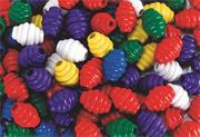 Grooved Wood Beads  (bag of 100)