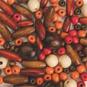 Wooden Jewelry Beads Mix  (bag of 100)