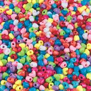 Heart Pony Beads 1 lb., 12mm  (bag of 1100)