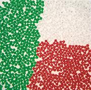 Holiday Tri-Bead Assortment, 3lbs  (bag of 9300)