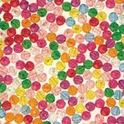Multicolor Faceted Plastic Beads Assorted (bag of 2144)