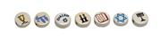 Judaic Symbols Bead Assortment  (bag of 49)
