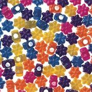 Flower Pony Beads 8-oz. - Pearl  (bag of 600)