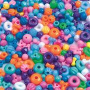 Bright Color Beads 1-4mm x 5-13mm, 8 oz. (bag of 800)
