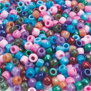 Pony Beads 6mm 8-oz - Semiprecious Colors  (bag of 700)