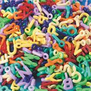Brite Alpha Charm Beads, 1/2-lb  (bag of 380)