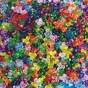 Plastic Goldilock Tri-Beads 11mm 1lb - Transparent Colors (bag of 3100)