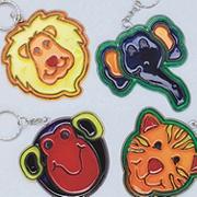 Zoo Sun Catcher Key Chains� Craft Kit (makes 12)