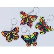 Butterfly Sun Catcher Key Chain Craft Kit (makes 12)