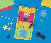 More info about Felt Lacing Pockets© Organizer Craft Kit (makes 12) Felt Lacing Pockets© Organizer Craft Kit (makes 12)