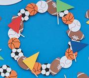 Sports Wreath Craft Kit (makes 12)
