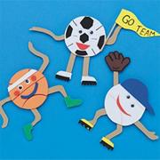 Team Sports Magnets Craft Kit (makes 12)