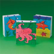 Sea Life Coloring Bags Craft Kit (makes 12)