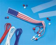 US Flag Bookmark Craft Kit (makes 12)