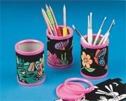 Velvet Pencil Holders Craft Kit (makes 12)