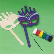 Wood Mask Craft Kit (makes 12)