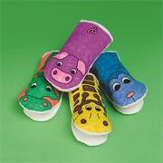 Color-Me� Animal Hand Puppets Kit  (makes 12)