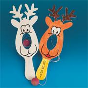 Reindeer Paddle Game Craft Kit (makes 12)