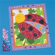 Sequin Bugs Pictures Craft Kit (makes 12)