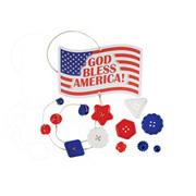 God Bless America Door Charm Craft Kit (makes 12)