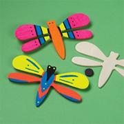 Wood Dragonfly Magnet Craft Kit (makes 12)