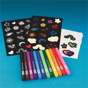 Velvet Art Stickers Craft Kit (makes 12)