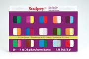 Sculpey� Polymer Clay Sampler 1-oz. Colors (pack of 30)