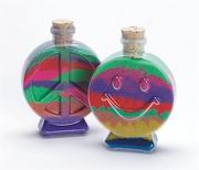 Smile and Peace Sand Art Bottle Assortment (pack of 6)