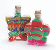 Flower and Butterfly Sand Art Bottle Assortment (pack of 6)