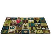 Nature Alphabet Blocks Rug