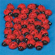 Wood Ladybug Stickers (pack of 350)