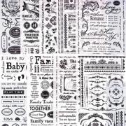 Romance and Border Rub-Ons (pack of 10)