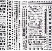 Letter, Number and Symbol Rub-Ons (pack of 10)