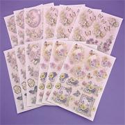 Glitter Decoupage Prints (pack of 12)
