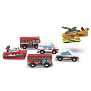 6-Piece Rescue Vehicle Set